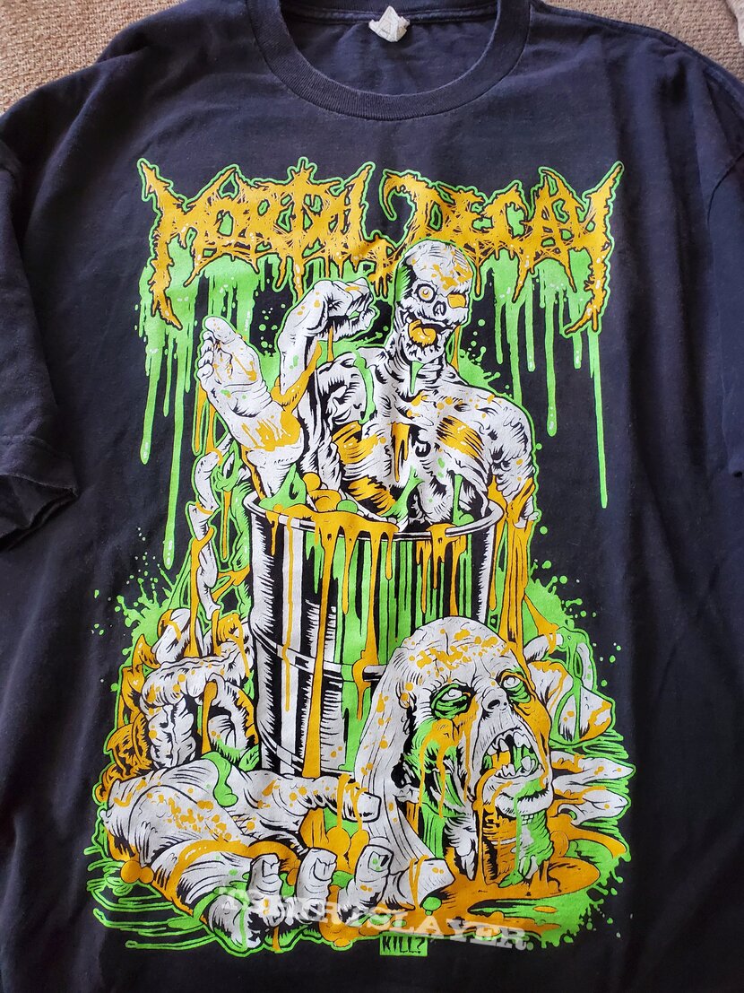 Mortal Decay Decomposed BattleJacket | Nitric Shirt and With TShirtSlayer Gallery Acid TShirt
