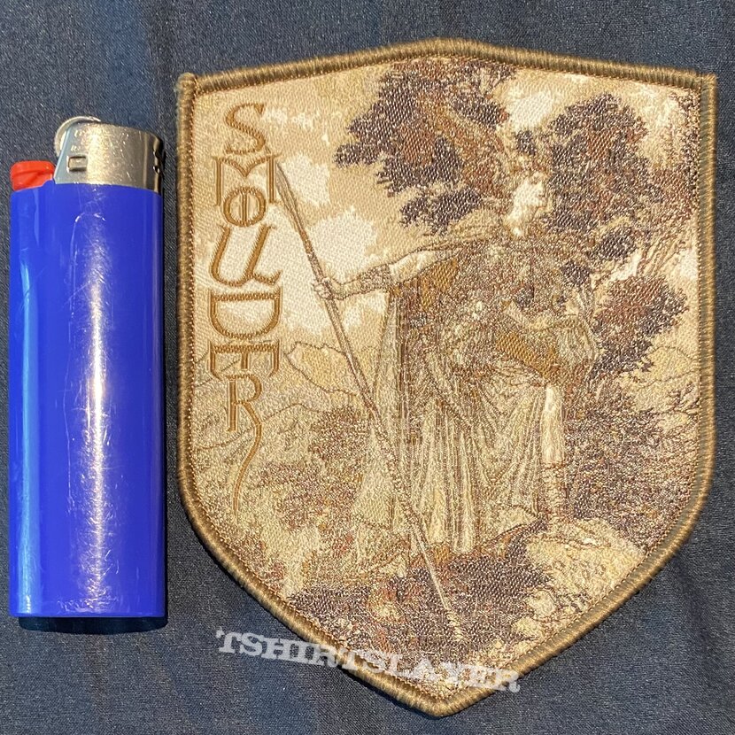 Smoulder Brunhild brown border shield patch Smoulder Brunhild brown border shield patch
