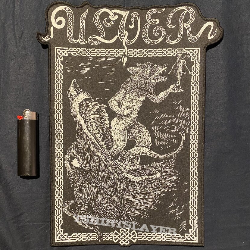 Ulver Førtifem shaped woven back patch