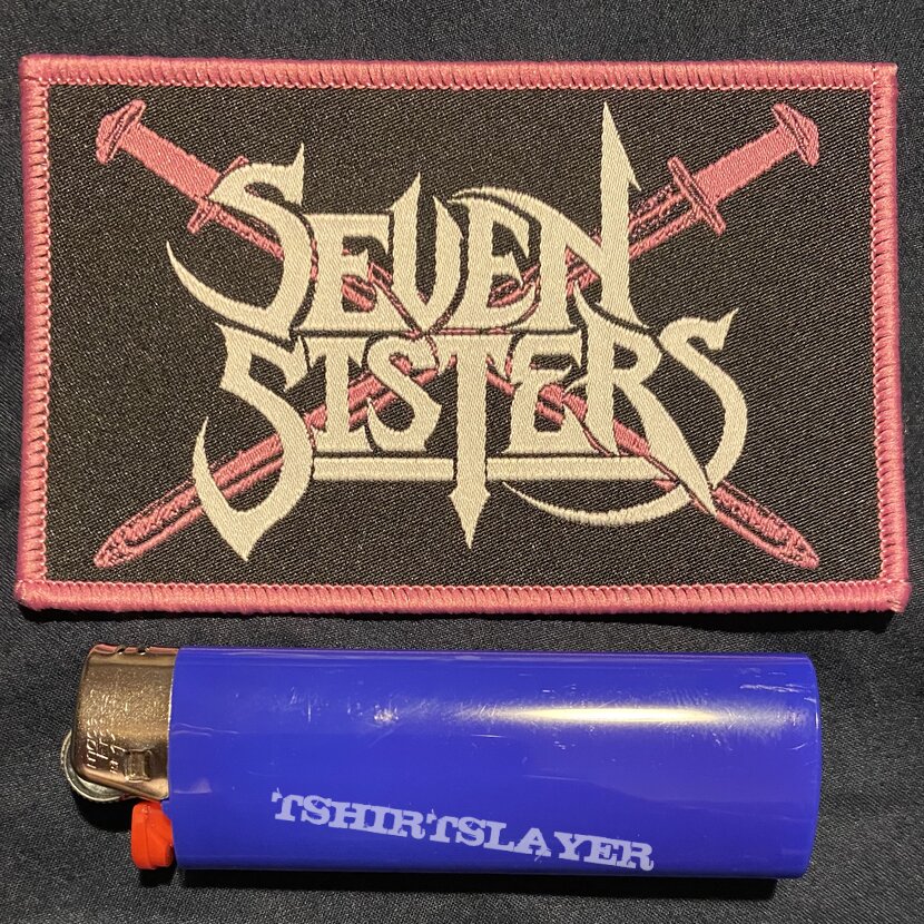 Seven Sisters Logo pink border patch