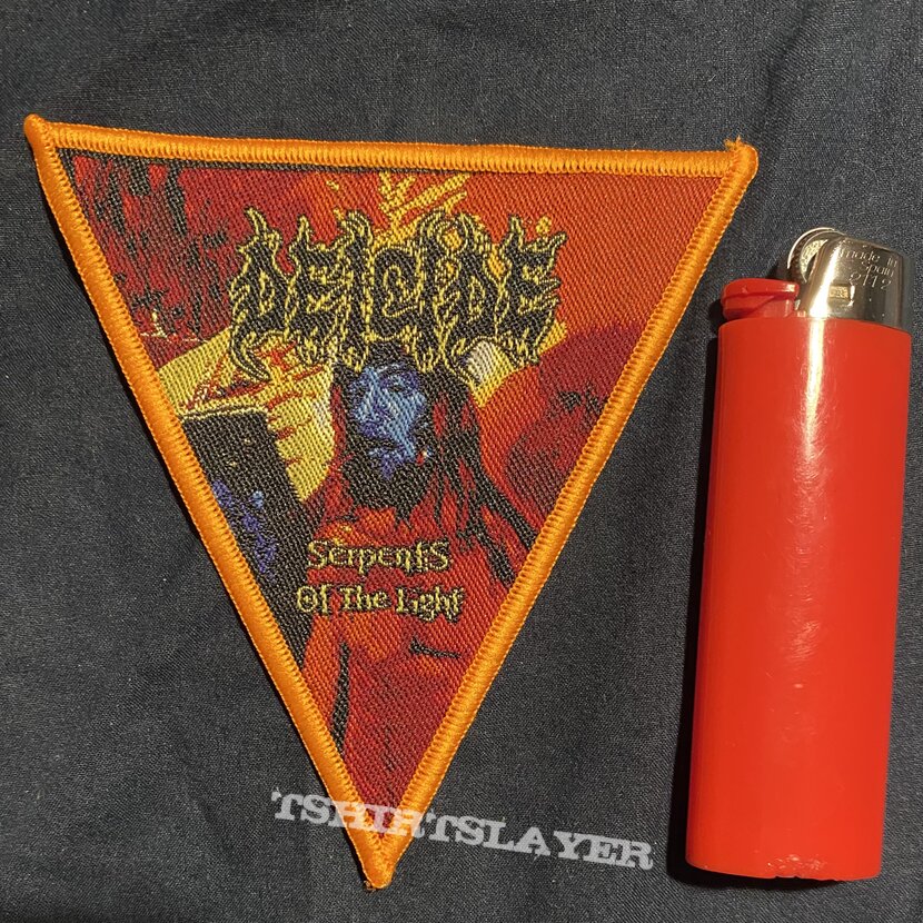 Deicide Serpents of the Light orange border triangle patch