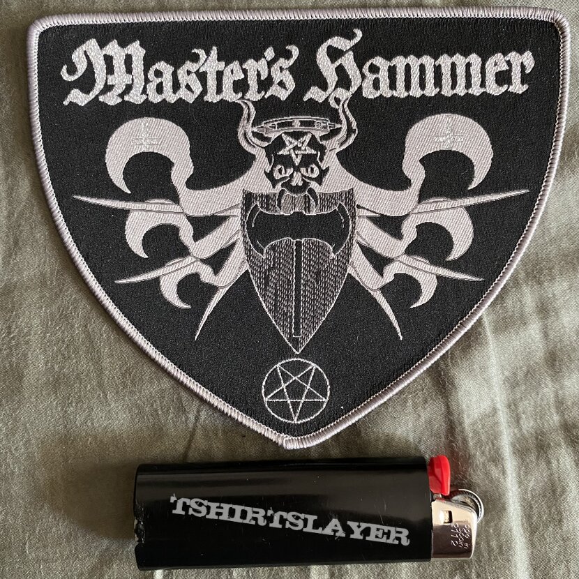 Master&#039;s Hammer Master’s Hammer large Logo grey border shield patch