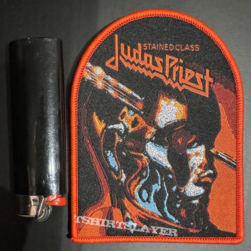 Judas Priest Stainless Class red border patch