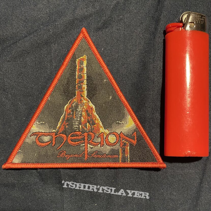 Therion Beyond Sanctorum red border triangle patch