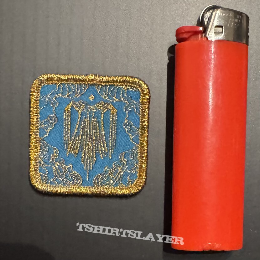 Domhain Logo gold border mini patch