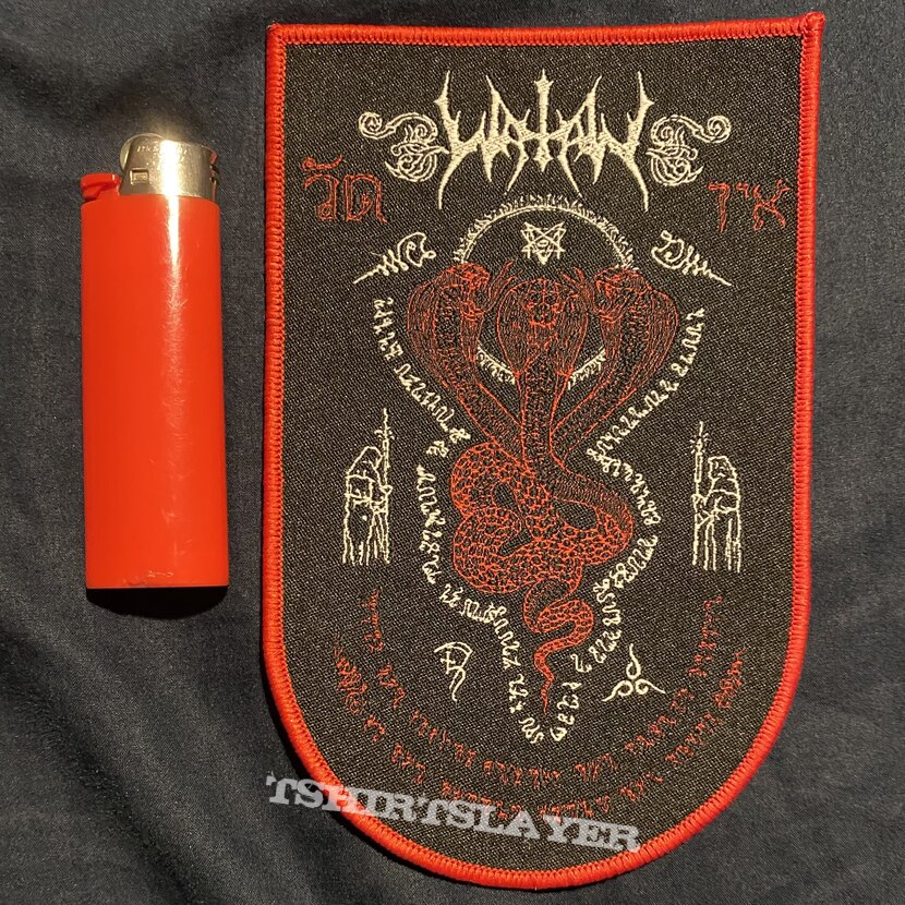 Watain Oversized red border shield patch | TShirtSlayer TShirt and ...