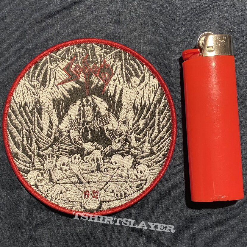 Sodom 1982 red border round patch