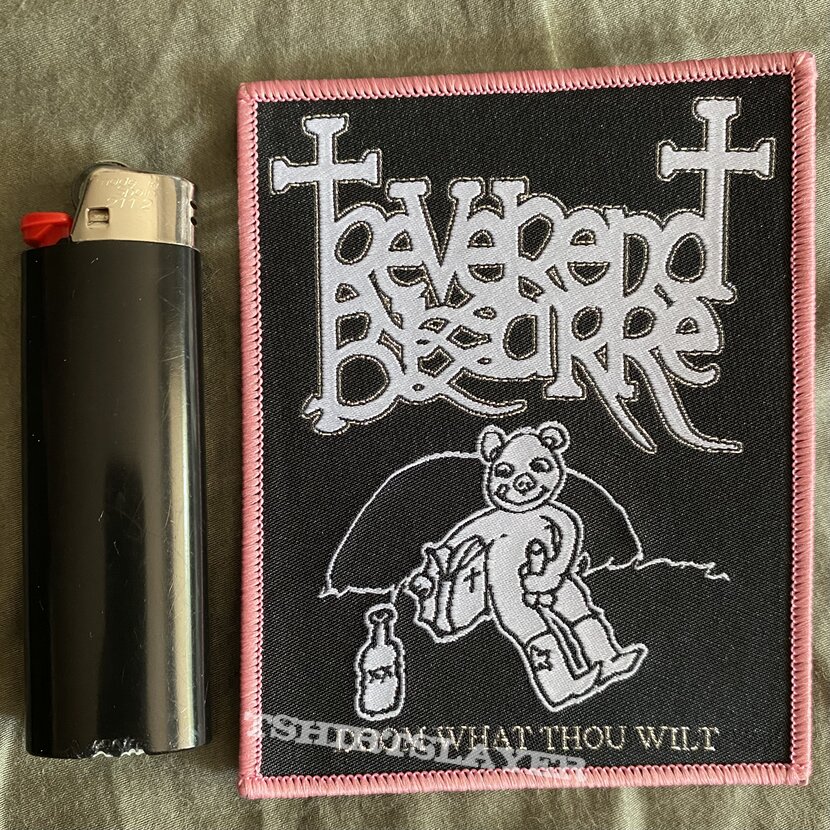 Reverend Bizarre Doom What Thou Wilt pink border patch 