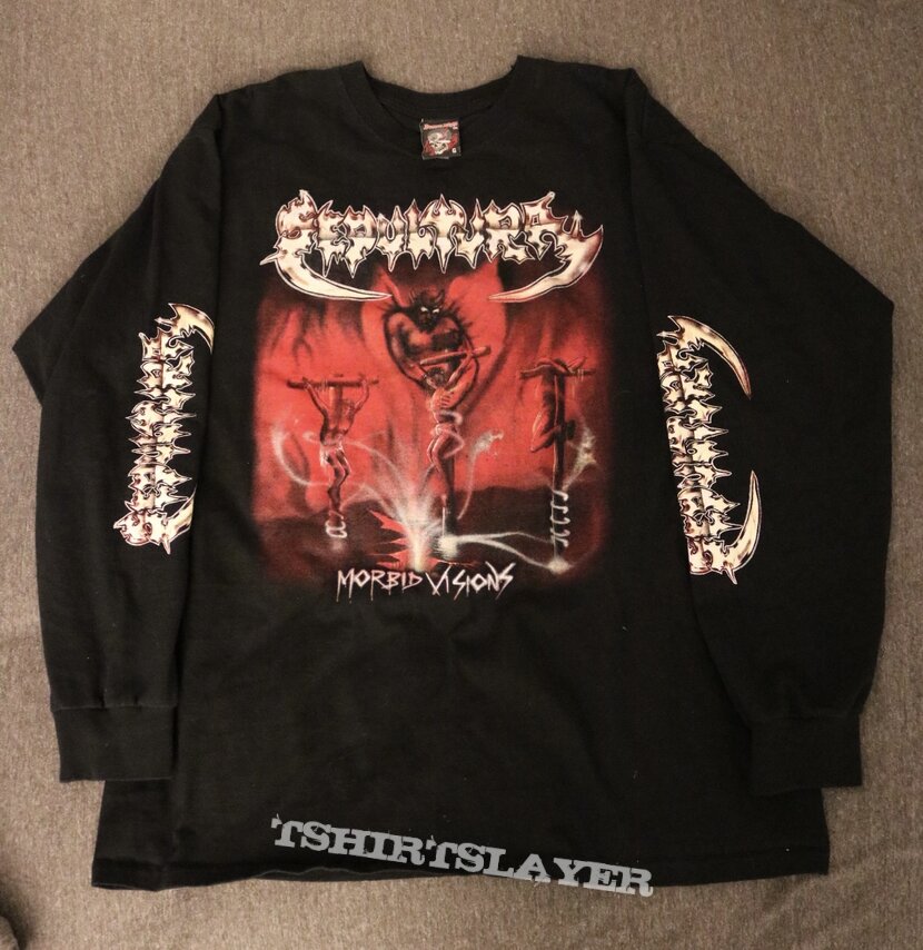 Sepultura Long sleeve Morbid Visions Shirt | TShirtSlayer TShirt and ...