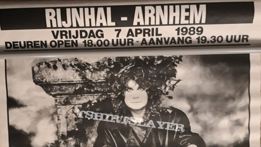 Ozzy Osbourne 1989 promo concertposter
