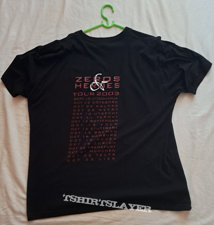 Clawfinger Zeros &amp; Heroes 2003 tourshirt