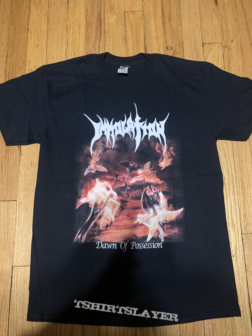 Immolation dawn of possession double sided shirt