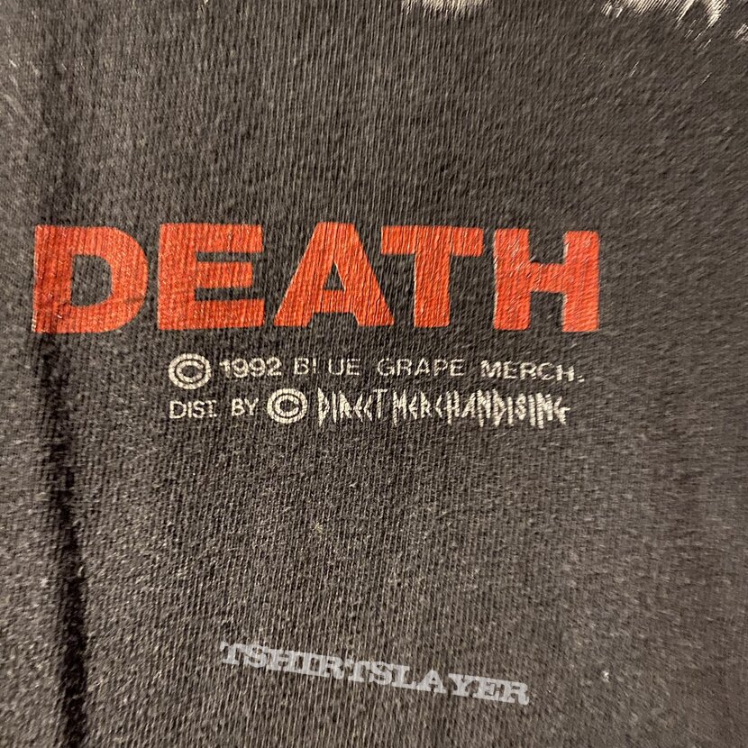 Vintage Obituary cause of death tour tee 