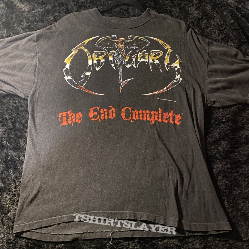 Vintage obituary the end complete tour tee
