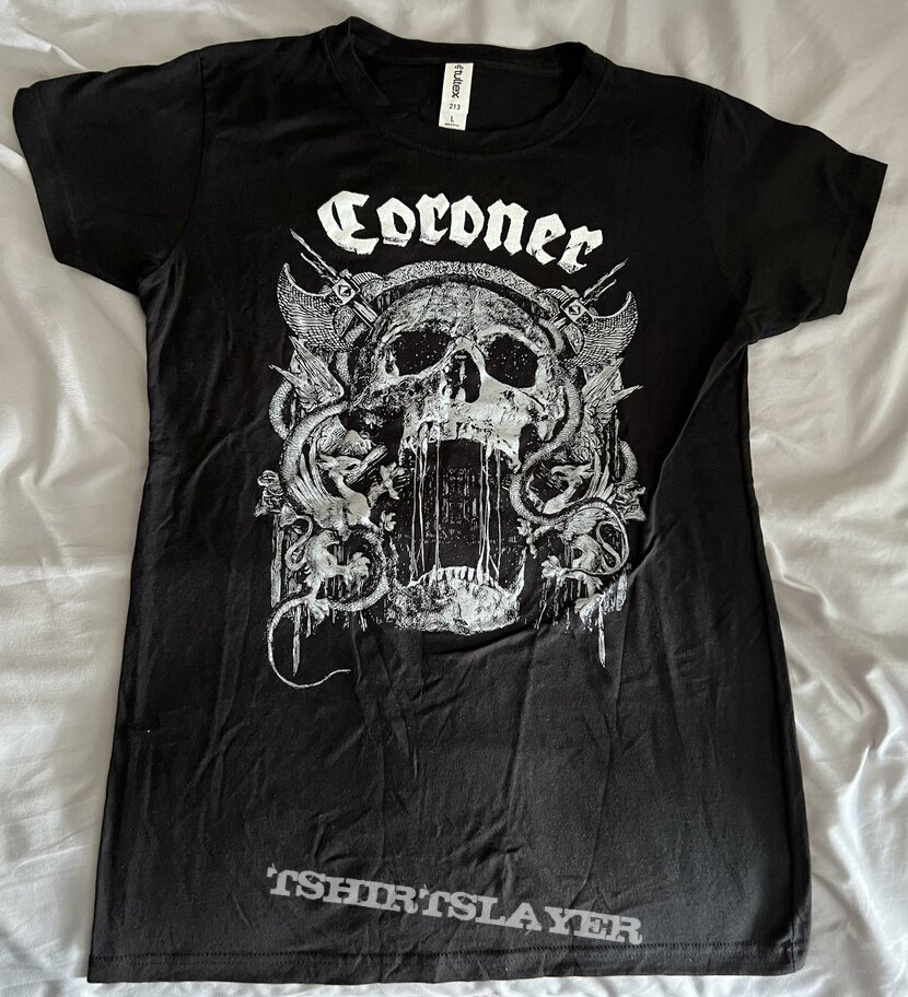 CORONER - 2022 USA tour shirt - only 5 cities 