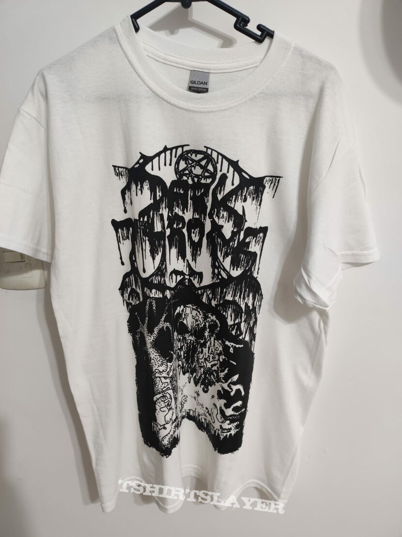 Darkthrone Demo White Shirt | TShirtSlayer TShirt and BattleJacket Gallery