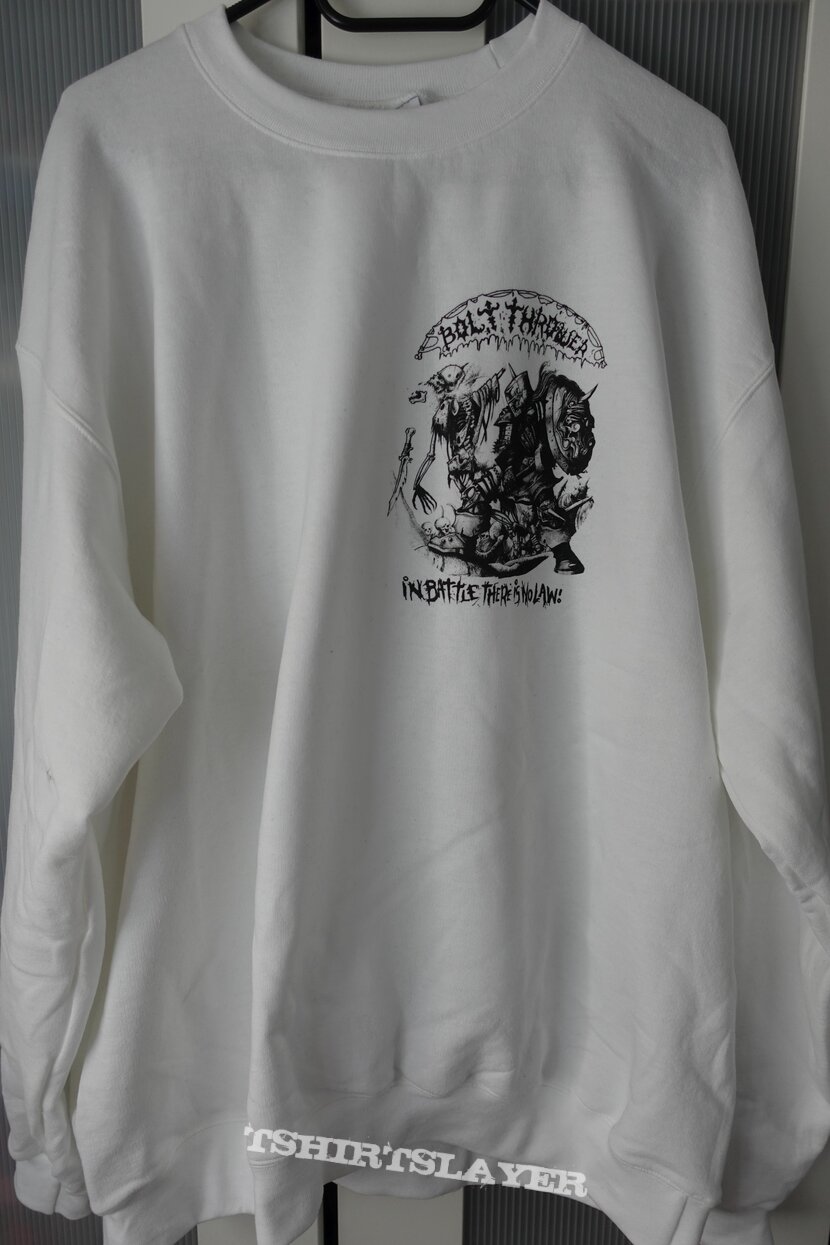 Bolt Thrower &quot;In Battle there is no Law&quot; Alt. Artwork Sweatshirt with back print bootleg