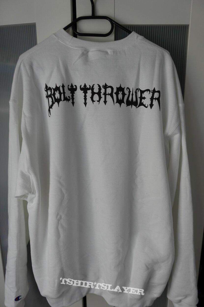 Bolt Thrower &quot;In Battle there is no Law&quot; Alt. Artwork Sweatshirt with back print bootleg