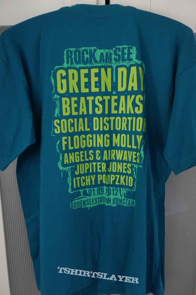 Green Day Rock Am See Festival 2012 T-Shirt with back print