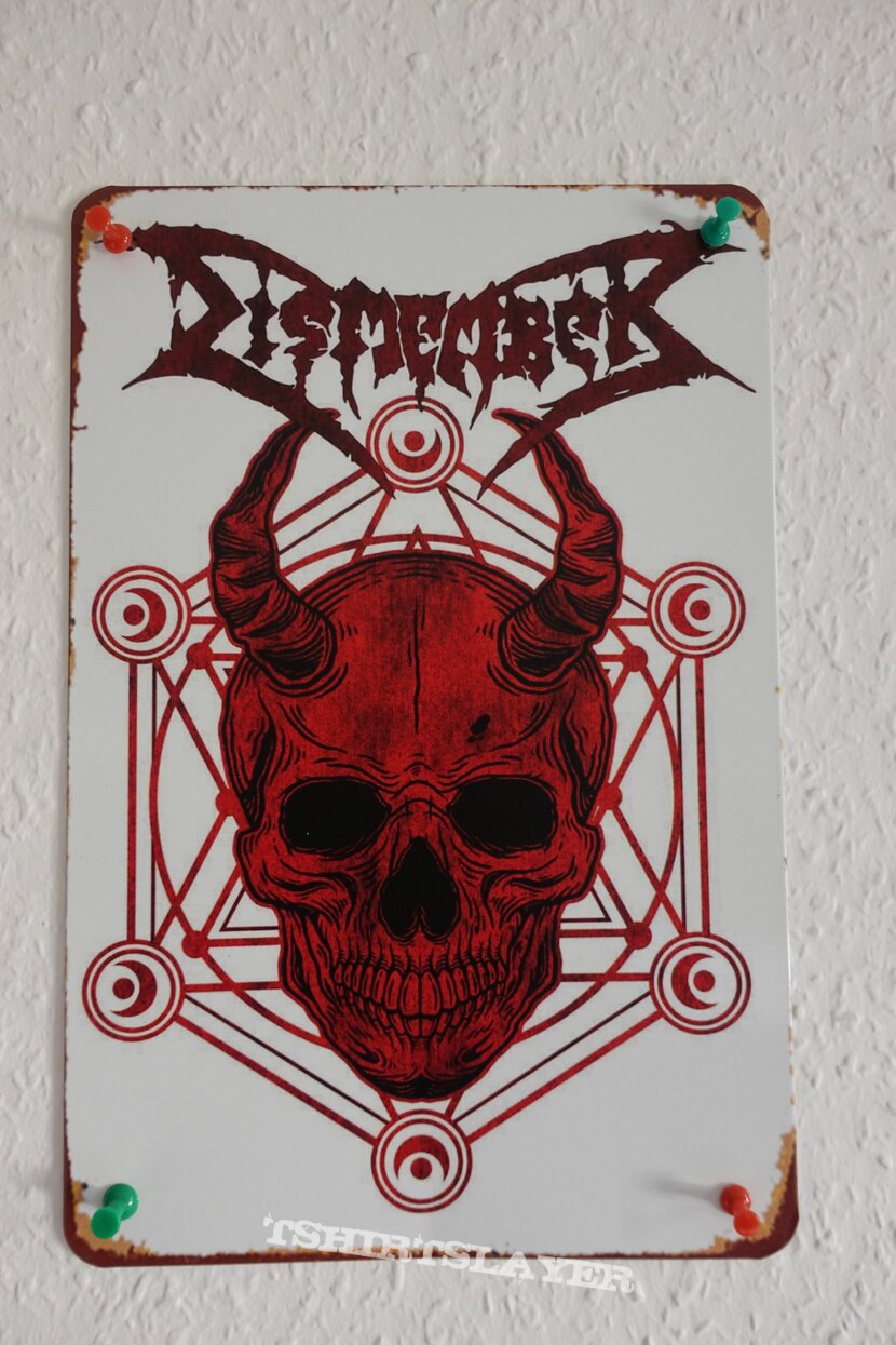 Dismember sheet metal sign