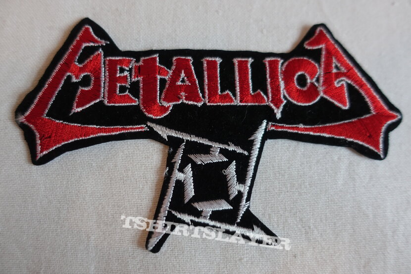 Ugly Patch: Metallica &quot;Logo &amp; Ninja Star&quot; Embroidered shape-cut Patch bootleg