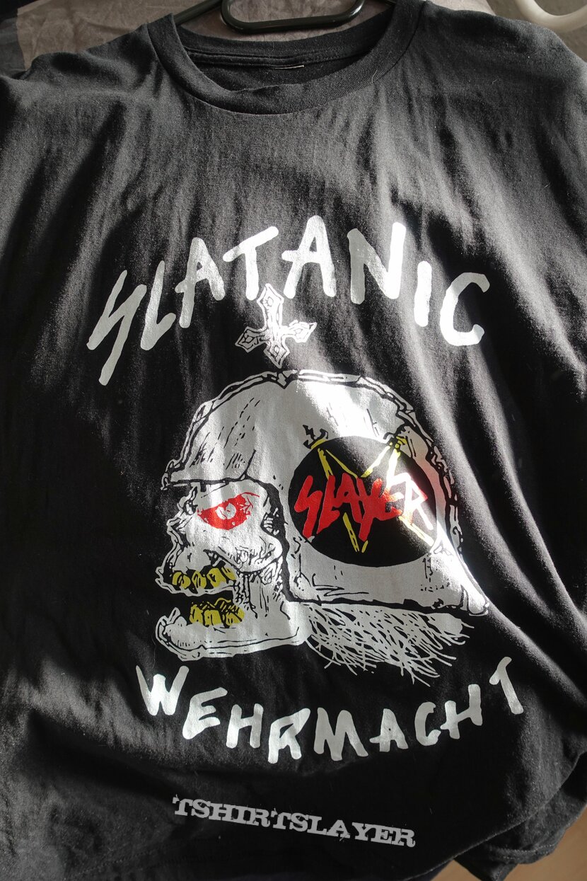 Slayer &quot;Slatanic World Tour &#039;85&quot; T-Shirt w/ back print