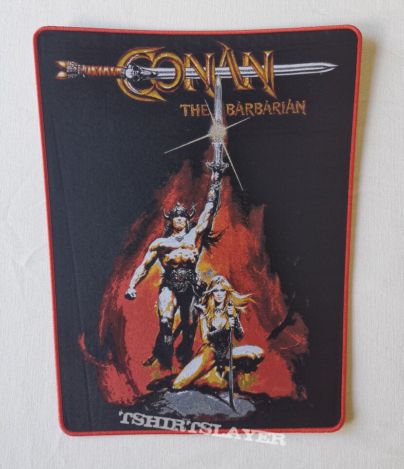 Conan The Barbarian Backpatch red Border