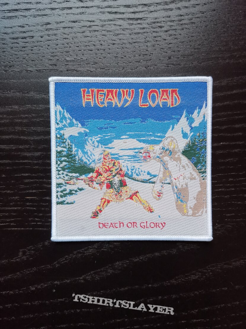 Heavy Load Death Or Glory blue and white border