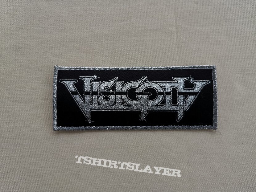 Visigoth Logo patch silver glitter