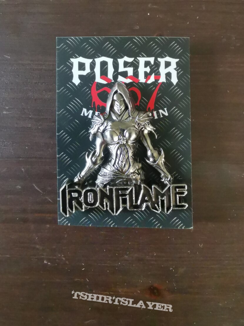 Ironflame Compendium gunmetal pin