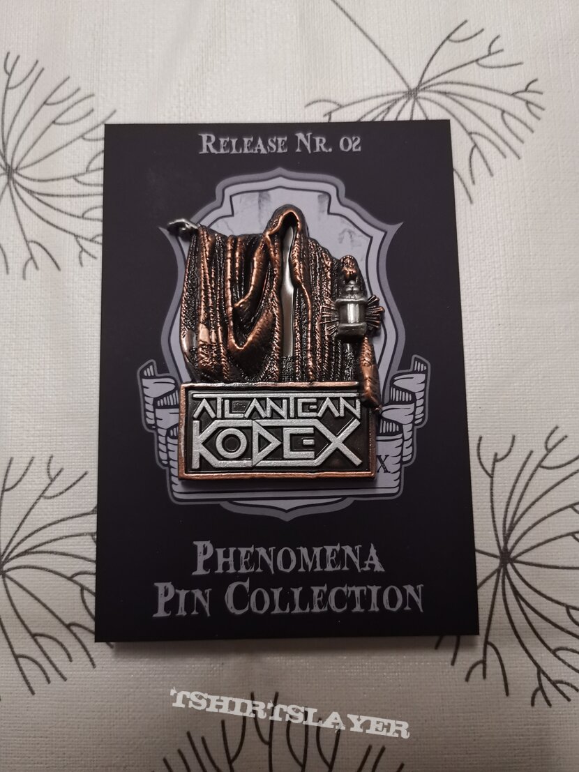 Atlantean Kodex Pin old copper, details old silver