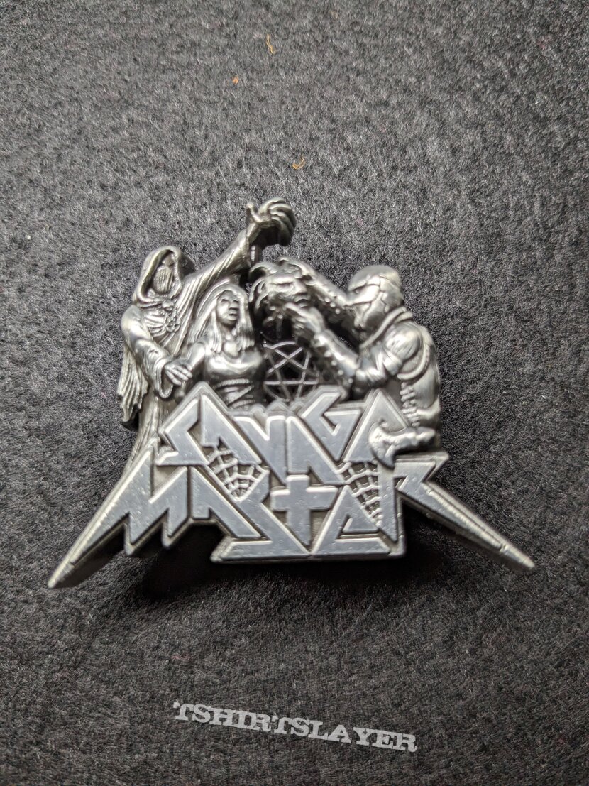 Savage Master - Mask Of The Devil (3D Pin - Antik Silber) Savage Master - Mask Of The Devil (3D Pin - Antik Silber)