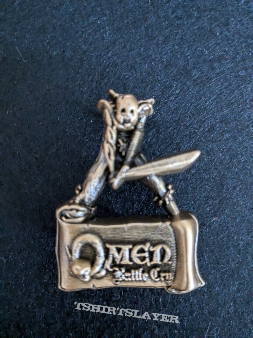 Omen - Battle Cry 3D Pin  - Swordman - Bronze