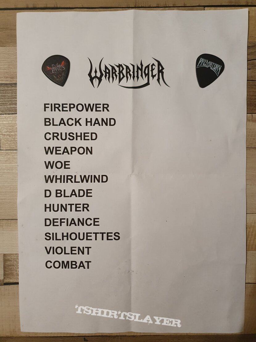 Warbringer - Ravaging Europe Tour Setlist