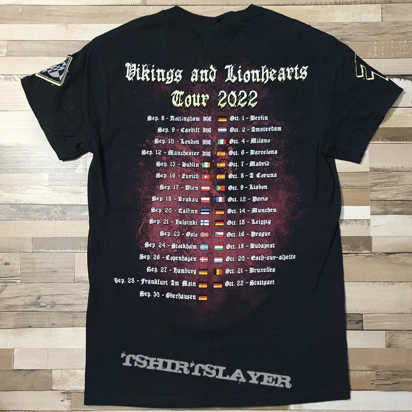 Amon Amarth-Machine Head - Vikings and Lionhearts Tour Shirt 2022