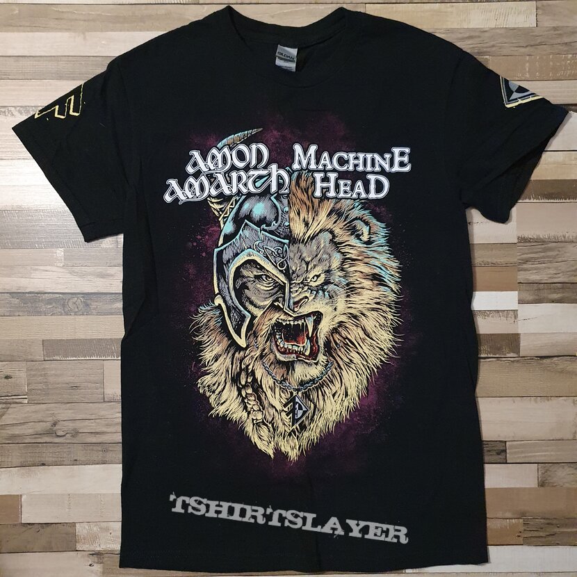 Amon Amarth-Machine Head - Vikings and Lionhearts Tour Shirt 2022