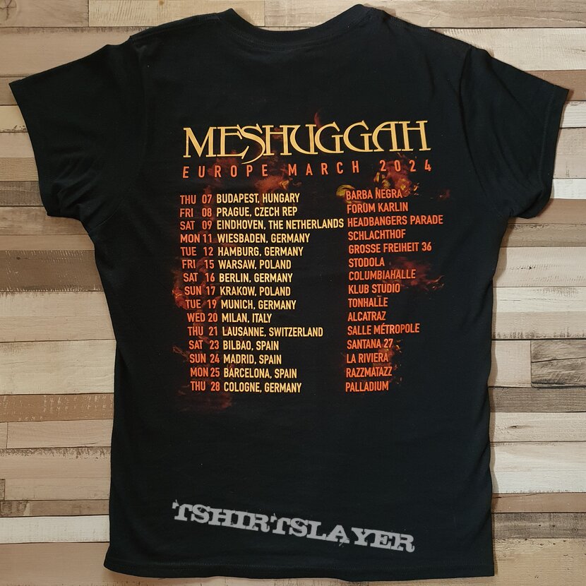 Meshuggah - Europe March 2024 Tour T-Shirt