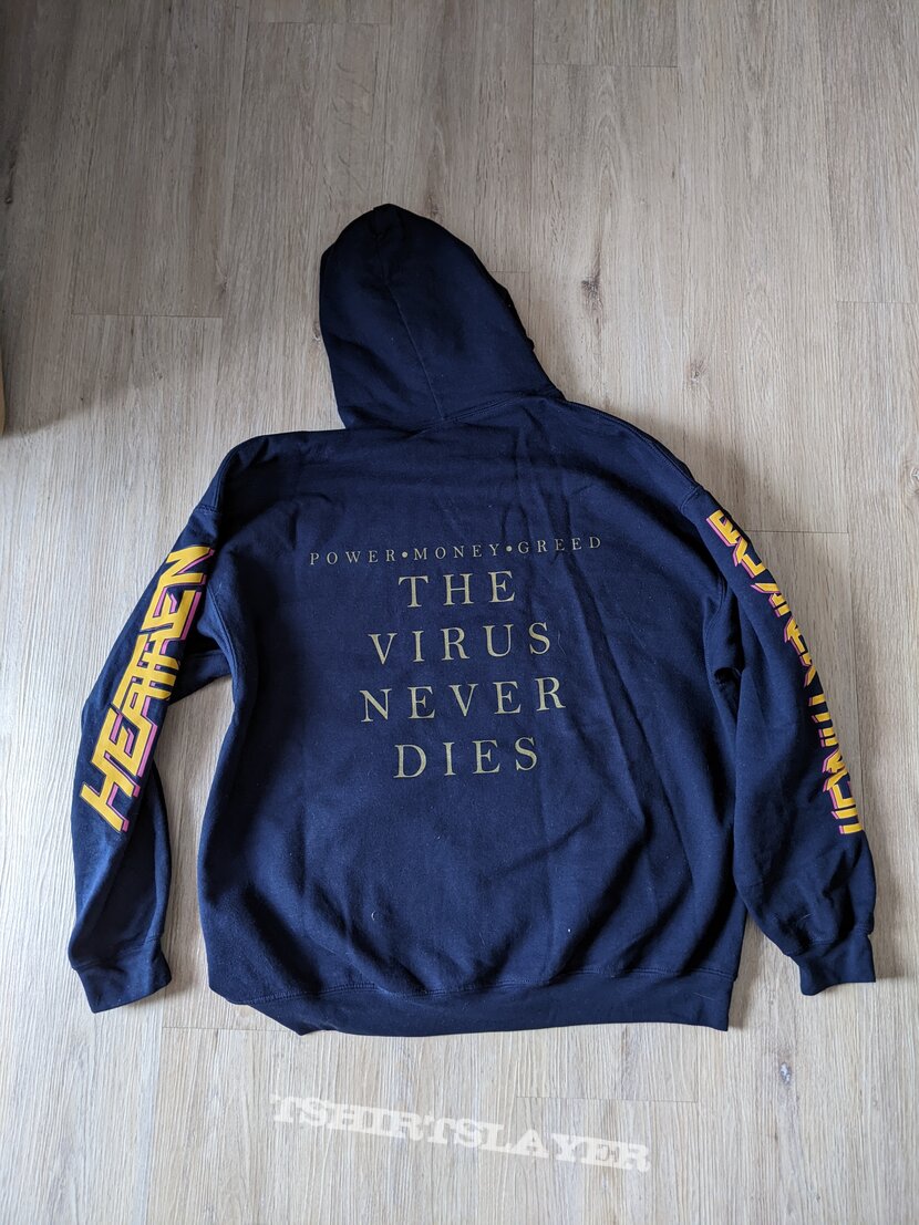 Heathen - Hoodie - Logo with Backpring, printed Sleeves - The Virus Never Dies