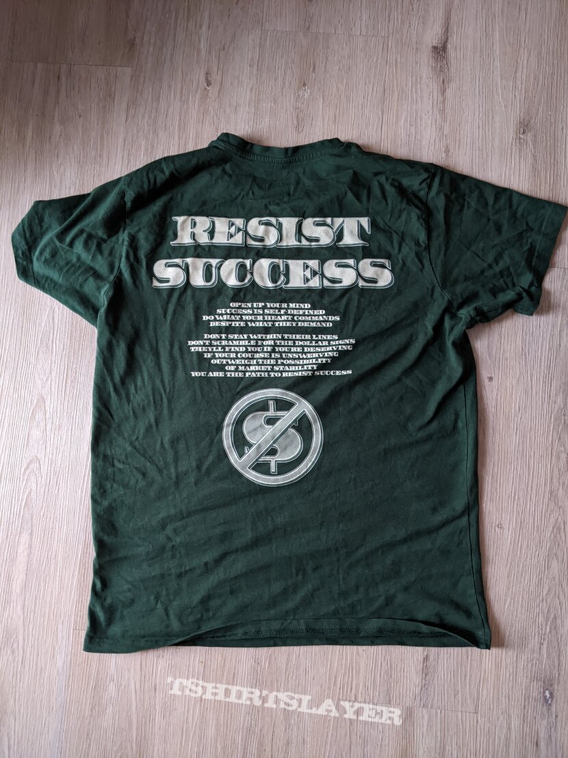Hades - Resisting Success - green shirt - with backprint - own