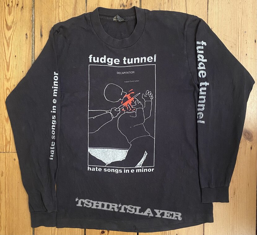 Fudge Tunnel Hate Songs In E Minor Long Sleeve Original Earache Label 1991
