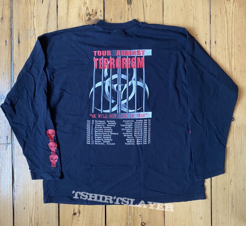 Biohazard Tour Against Terrorism Long Sleeve 2002 XL