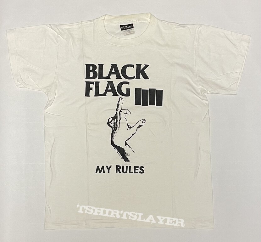 Black Flag My Rules Tshirtslayer Tshirt And Battlejacket Gallery