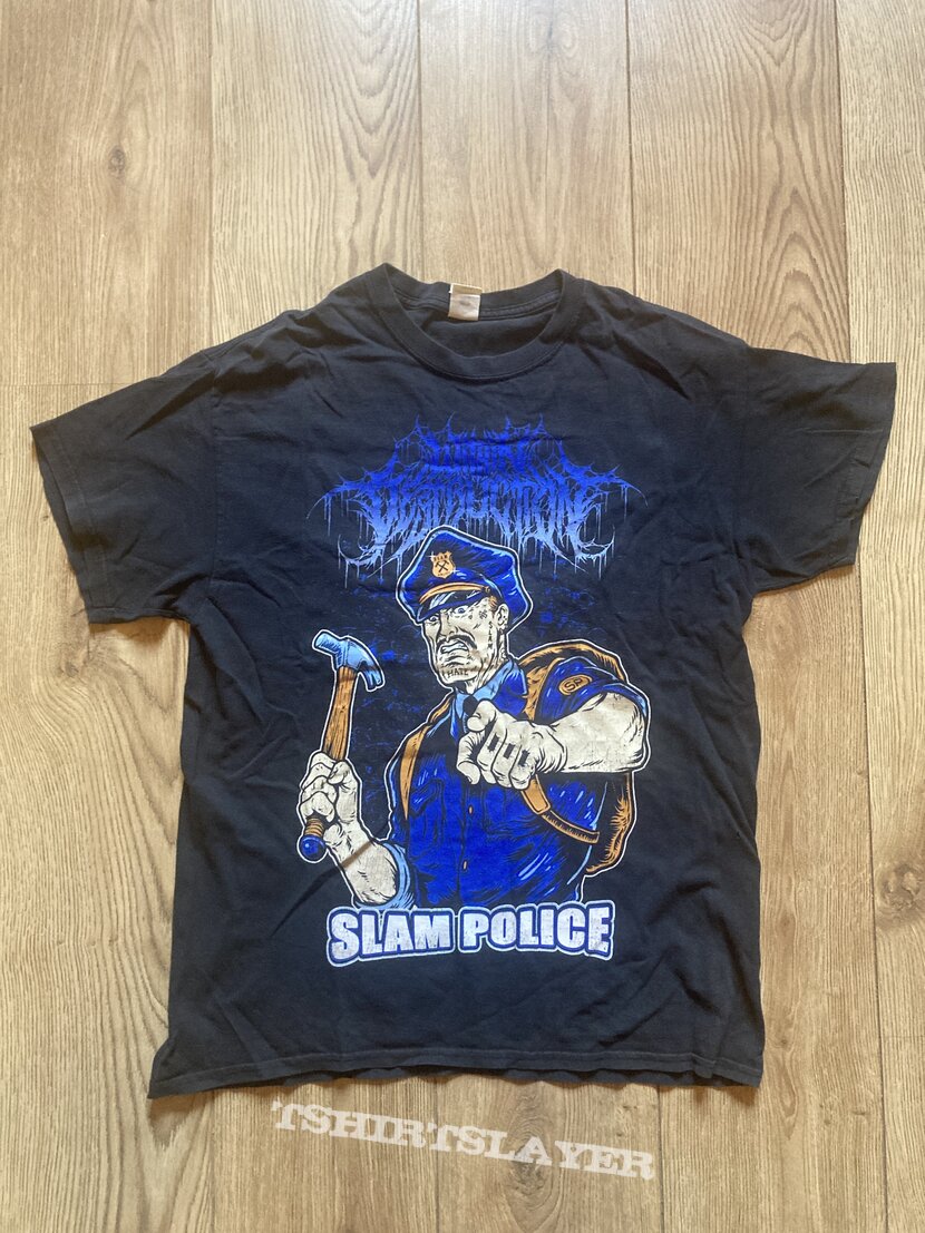 Within Destruction &#039;Slam Police&#039; T-shirt size L.