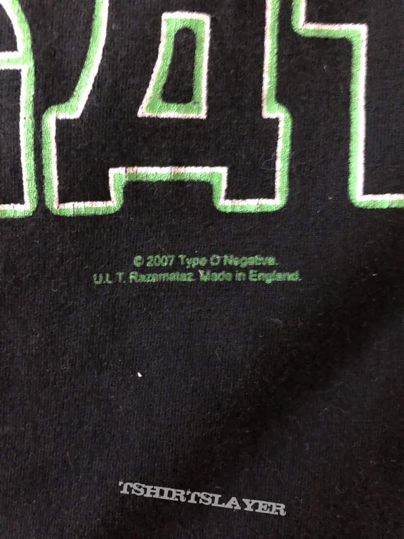 Type O Negative 2007 official t shirt 