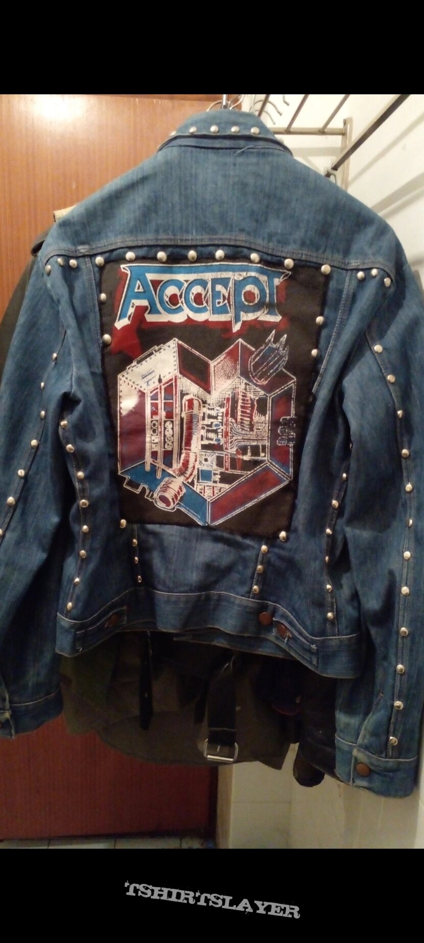Accept 80s  wrangler heavy metal jacket