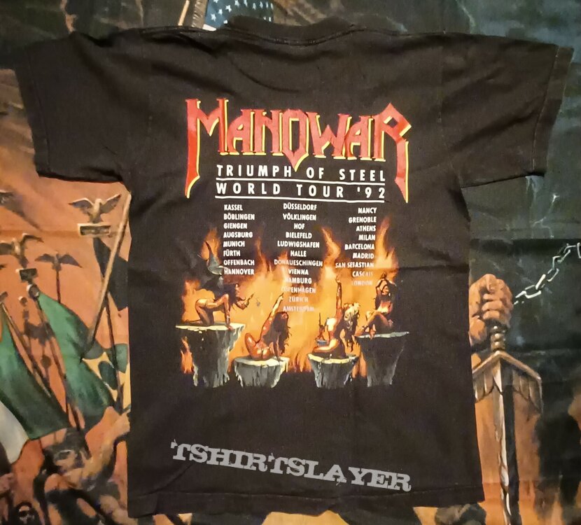 Manowar Triumph of steel world tour 1992 Shirt