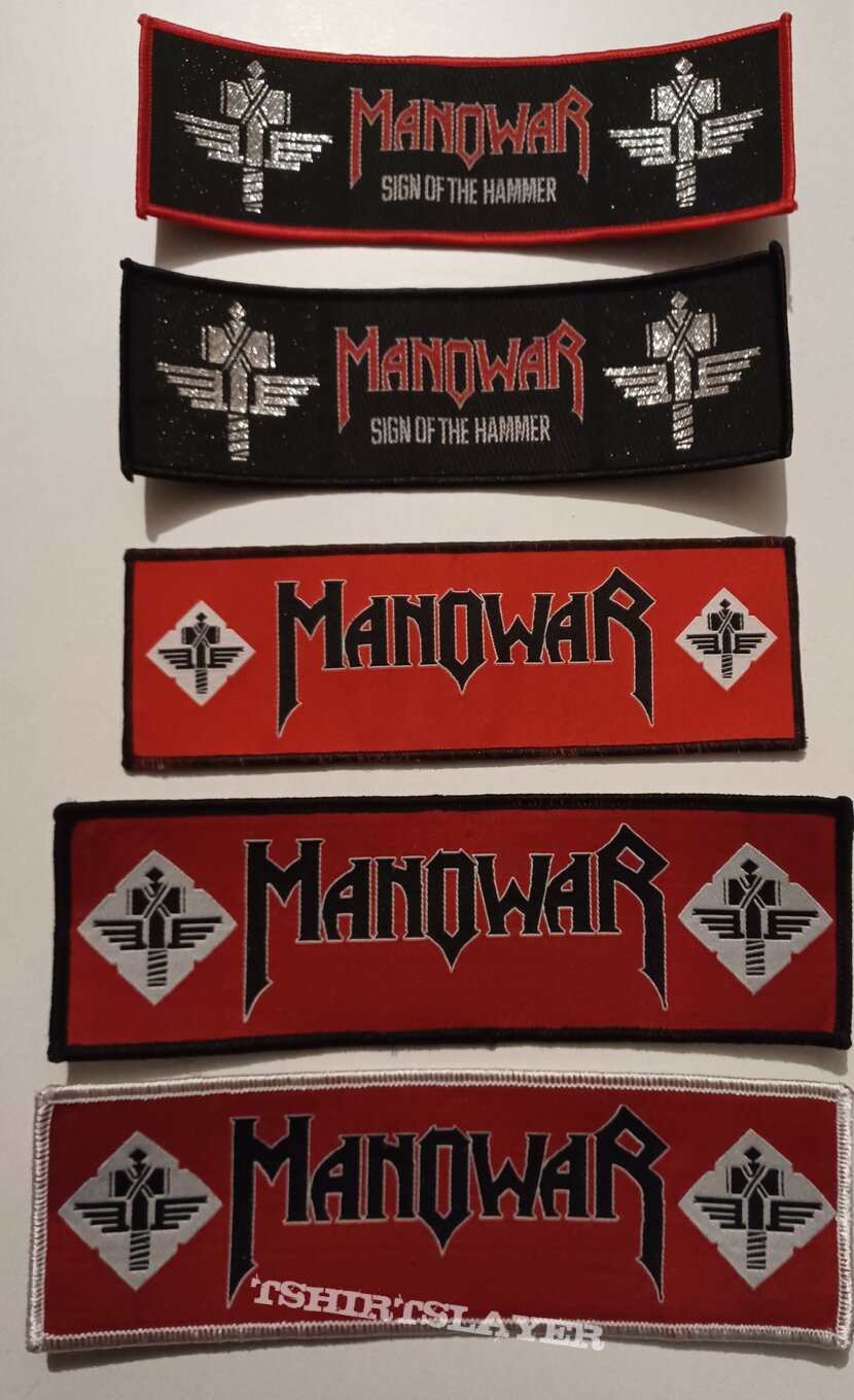 Manowar Sign of the hammer Stripepatches