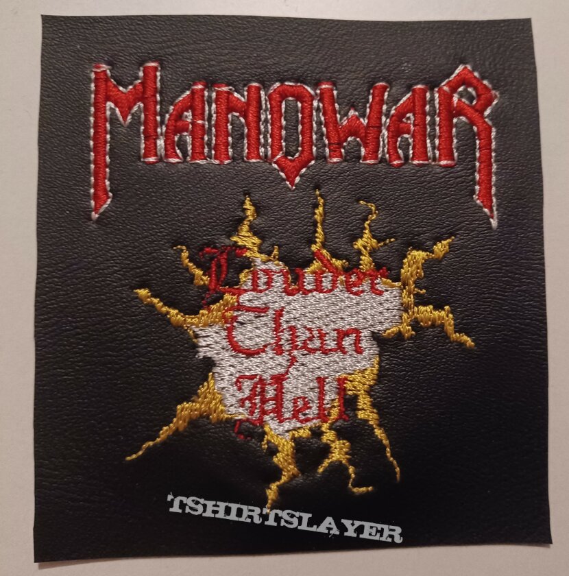 Manowar Louder than hell Leatherpatch