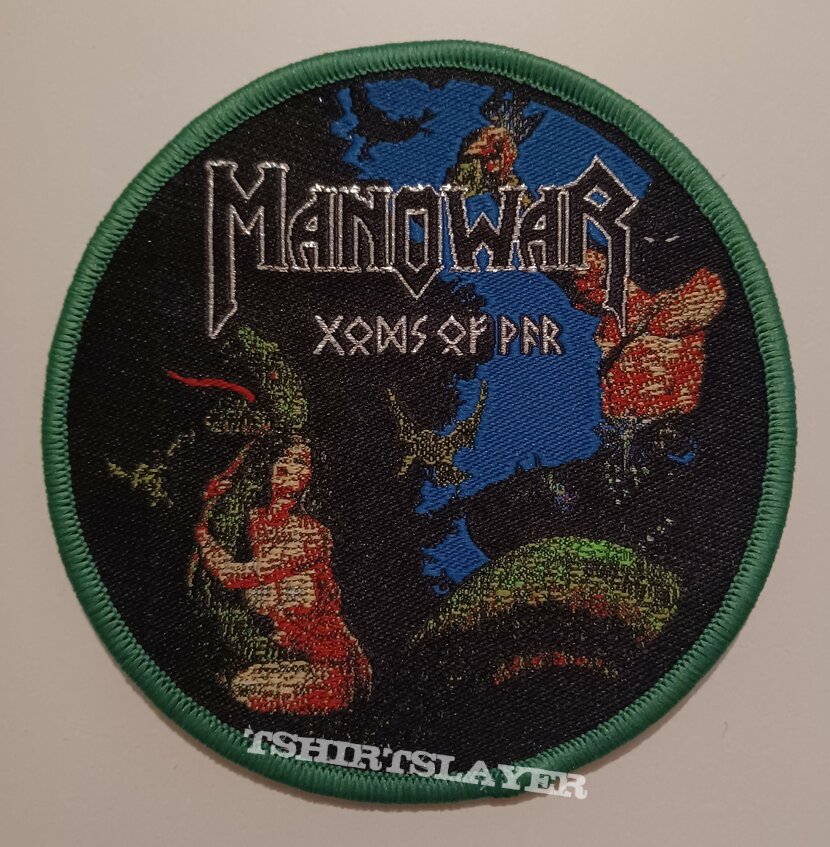 Manowar Gods of war Patch (green border)