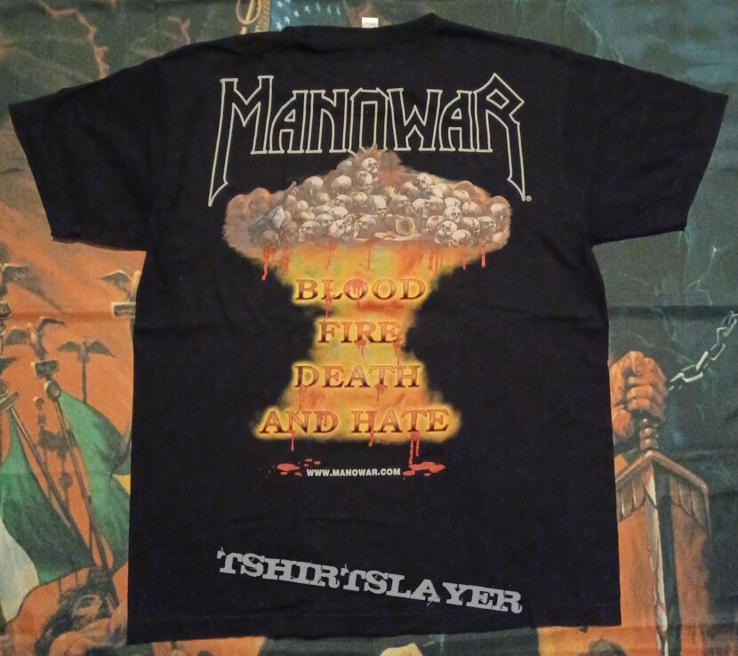 Manowar Blood fire death and hate / Agony and ecstasy Shirt